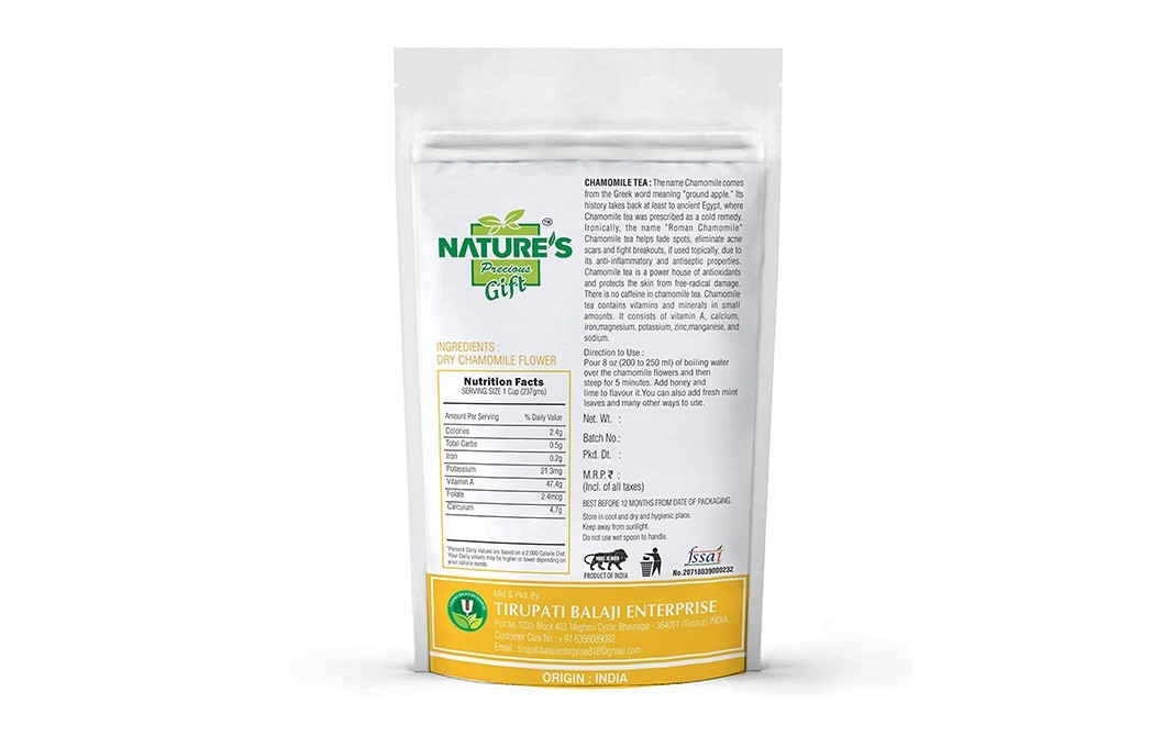 Nature's Gift Chamomile Flower    Pack  400 grams
